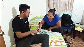Neighbor's Big Ass Hard Fuck - Latina MILF Moaning Rough Sex