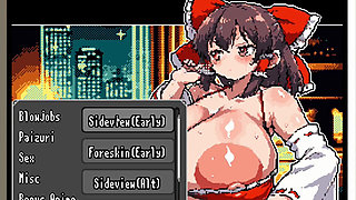Hentai Game - Touhou Reimu Pixel Hentai Sex Animation