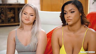 Harley King And Ashlyn Peaks Unleash Big Tits And Pussy On Stunned New Man Talent In Wild Group Sex