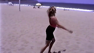 Hairy Beach Bimbo Anal Vintage Cutie!