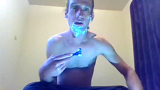 Transgirl Shaving Her Face