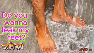 Asian gay couple get shower after fuck, desi teen boy leak the bf feet. big black bangla cock boysex