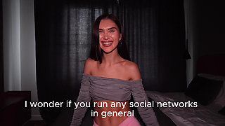 European Model Agreed to a Live Broadcast, Hot Sex, and a Short Interview