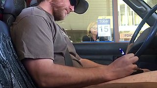 Hands-Free Public Cum Daddy's Bank Adventure