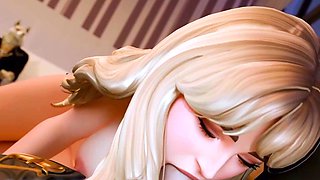 Sabrina being a public slut - fortnite animation