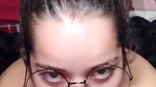 I Just Got Out of the Shower and White Moon Already Came Mouth to Dick to Take a Cumshot in the Face
