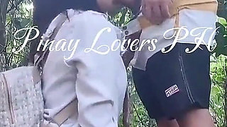 Student Viral, Risky Fucked at the Forest Outdoor Creampie