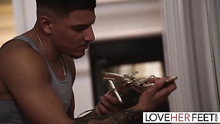 Pornstar video with slutty Vanessa Sky and Victor Ray from Love Her Feet