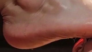 Fat Mistress Steps on Skinny Slave Face - Hard Trampling Humiliation