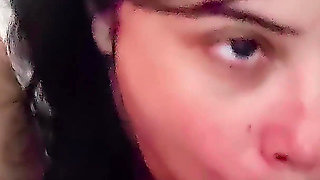 Sneaky Blowjob in the Studio - Deepthroat, Saliva and Big Tits in a See-through Dress - Selena Vega