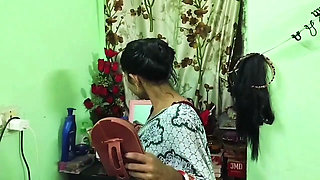 first time, my son-in-law fucked me in front of my stepdaughter's pussy in doggy style Beautyful Threesome Sex In HindiAudio