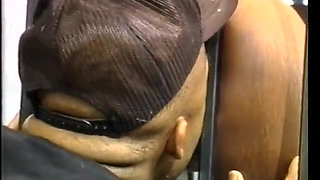 Bad ass ebony bitch get her booties punished in the cell