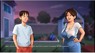 Summertime saga - gameplay - roleplay - jenny sex scenes in bedroom and dinner table