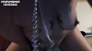 Fucked Doggystyle With Nipple Clamps Front View