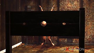 I'm your step mom! Ball gagged girl in restraints gets fucked hard in the basement
