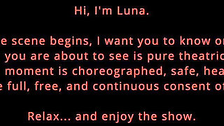 Luna - Extreme Hogtie with Pink Rope & Panty Gag