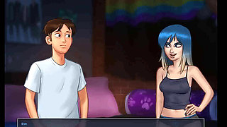 Summertime saga: 69 position, throat tie and mouth squirting ep 147