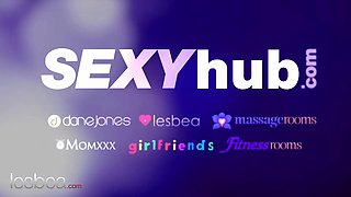 Lesbea Big Tits mexican gives in to her lesbian housemate