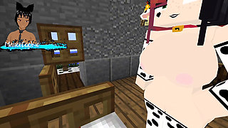 Minecraft Jenny Mod Fapcraft - Ellie, a Goth Dommy Stepmommy with a Cow Bikini and Tasty Milkers