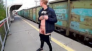 [abx][1][432] - Guy Masturbates At The Station