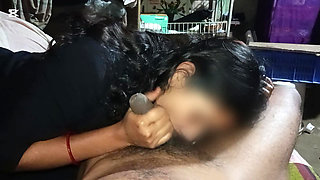Desi Indian Wife Gives a Hard Blowjob