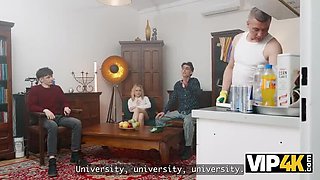Daddy Shows Son’s Girlfriend His Bigger Dick – Steve Q. & Jessie Ames