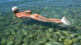 My Sexy Beauty Is Sunbathing on a Nudist Beach