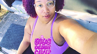 pretty bbw showing off her goodies