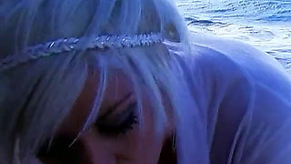 Sexy teen milky fucked by step dad on the beach on vacation