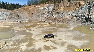 Faux taxi - hard aggressive outdoor sex gangbang with Eden Ivy, Rebecca Volpetti, woman group and Jennifer Mendez