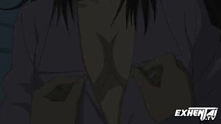 Hentai Uncensored: Japanese Classmate Learns How to Masturbate with Big Tits & Cum