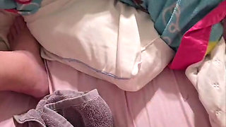 Dildo fun before hubby gets home.