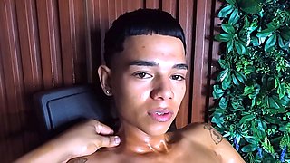 Cute Hot Latino Twink Gets Sensual Handjob by Stranger