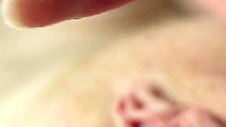 Spreading My Big Pussy Labia Closeup