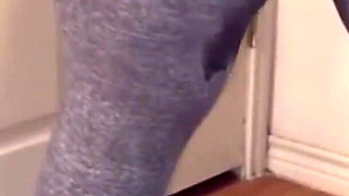 Pissing My Self Wearing Sports Leggings