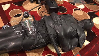 Latex Vac Bag & Electro Venus 2000 Milking in The Dungeon of Lady Diva Cane