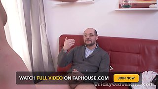 Sexy schoolgirl sandra is called in office to fuck and smoke sausage