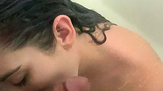 Hot Brunette Girlfriend POV Blowjob