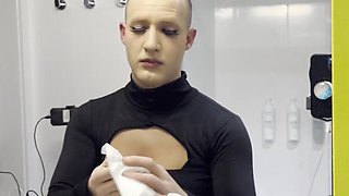 Male to Blonde Beauty Female Makeover Transformation