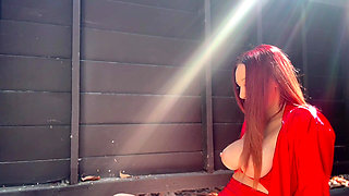 Italian Big Tits MILF Artemisia Love Solo Hot Perfect Tits Outdoor