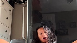 Webcam Asian camgirl testing brand new toy