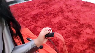 Hungry brunette solo masturbation