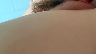 Beautiful Brunette Big Boobs Rides Fake Cock