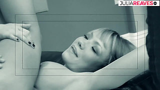 Hot blonde sucks a monster cock then gets fucked to a cumshot