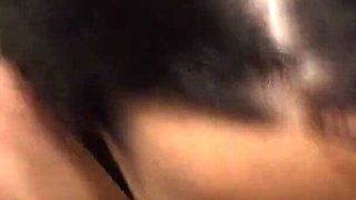 Brunette Slut Give Hot Toilet Blowjob