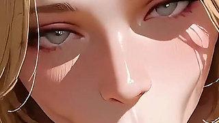 Pale Blonde Stepsister Blowjob and Doggystyle Fuck Wet Pussy Asmr! Ai