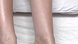Our First Foot Session Together: Mule-wearing Mistress with Dark Red Toenails