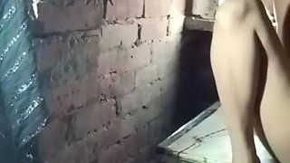 It was night time, hot and sexy girlfriend in black clothes got fucked
