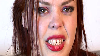 Red Rubber JOI & Strap-on Worship HD Wmv