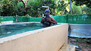 Neighbour and bathing aunty